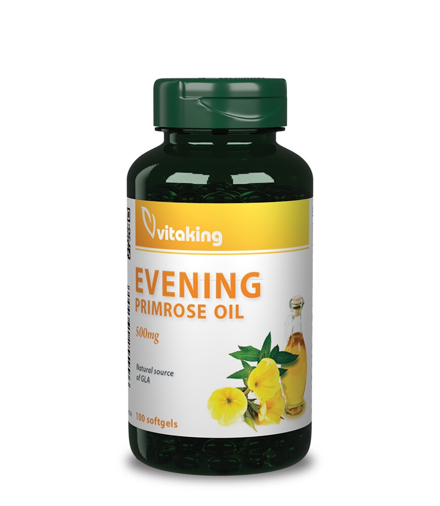 Vitaking Ligetszépe Olaj 500mg, 100 db gélkapszula