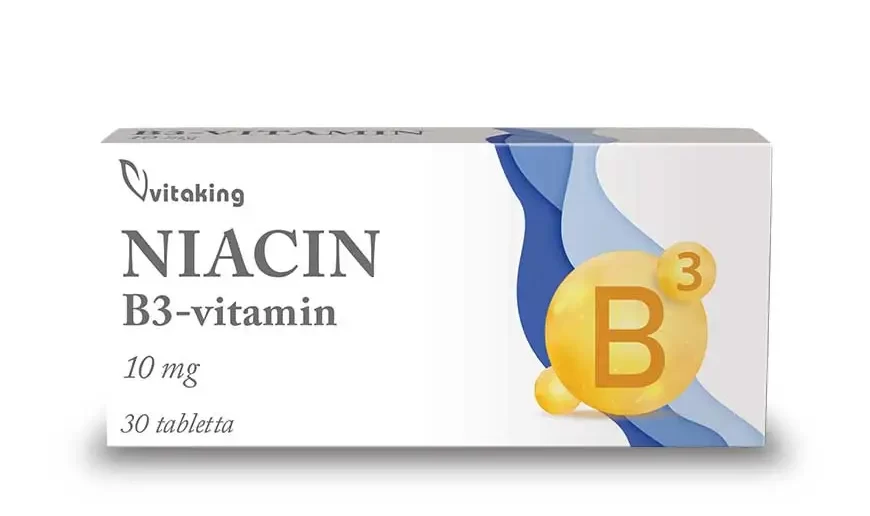 Niacin (B3 Vitamin) 10mg - 30 tabletta